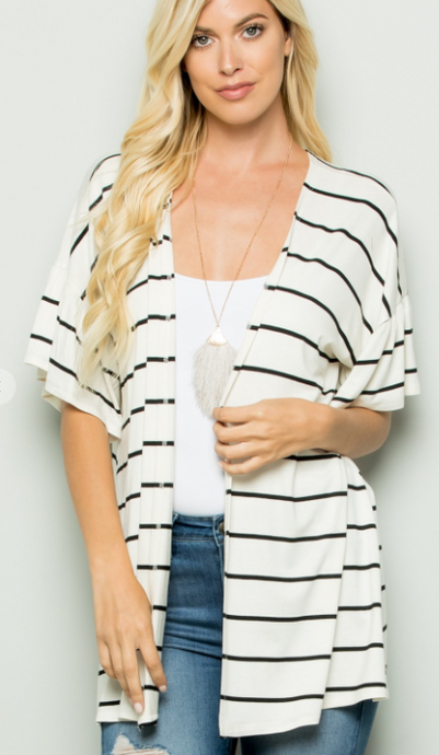 Striped Cardigan - S