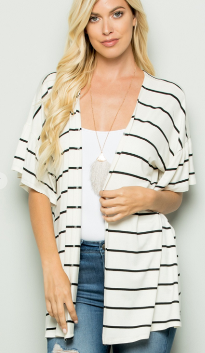 Striped Cardigan - S