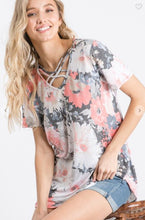 Criss Cross Floral T-shirts