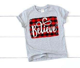 Believe T-Shirt - Grey