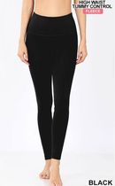 High Waisted Fleece Lined Leggings