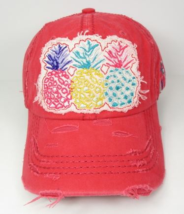 Pink Pineapple Baseball Hat