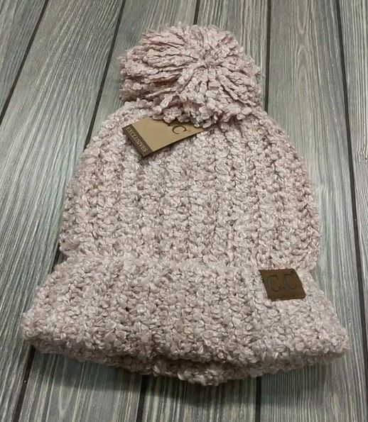 Chenille Blush CC Beanie