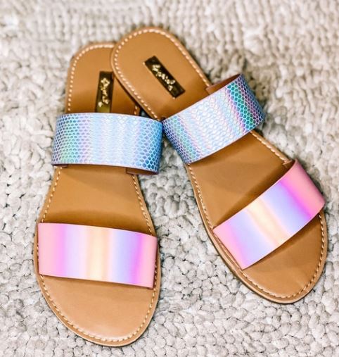 Holographic Mermaid Sandal