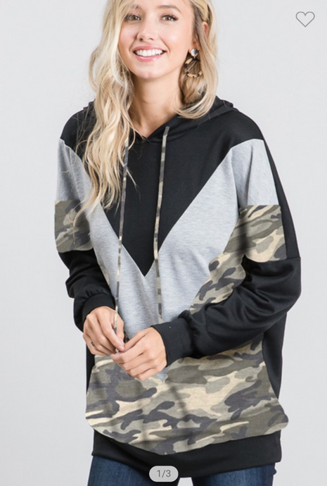 Camo Diagonal Hoodie