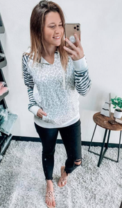 Cheetah Striped Hoodie