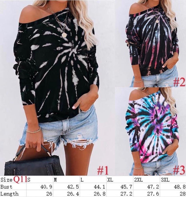 Splatter Tie Dye Top