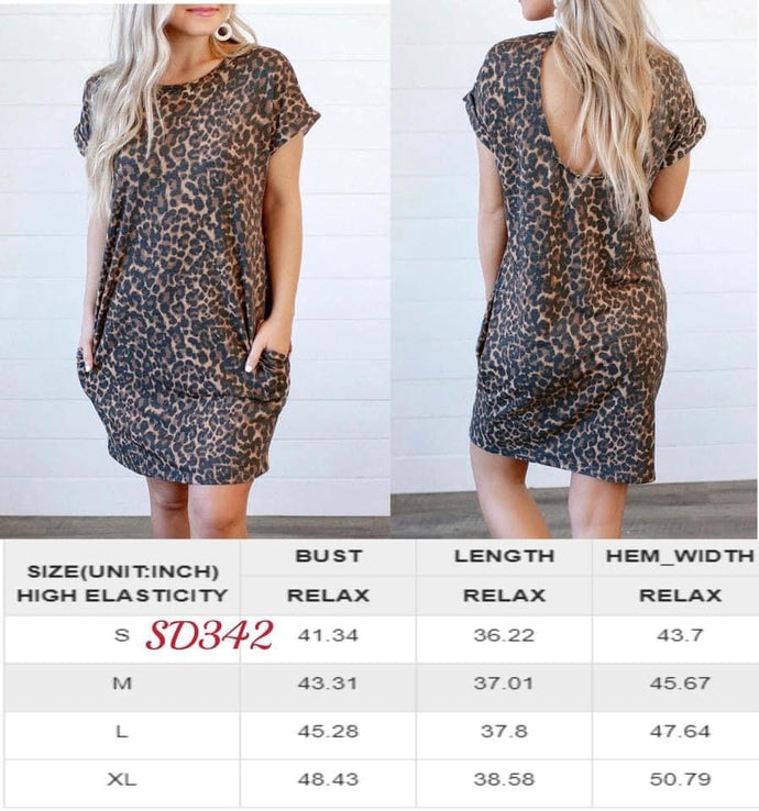 Liza Leopard Dress