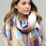 Yellow Multi Blanket Scarf