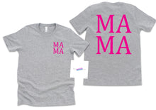 Mama pocket and back unisex tshirt